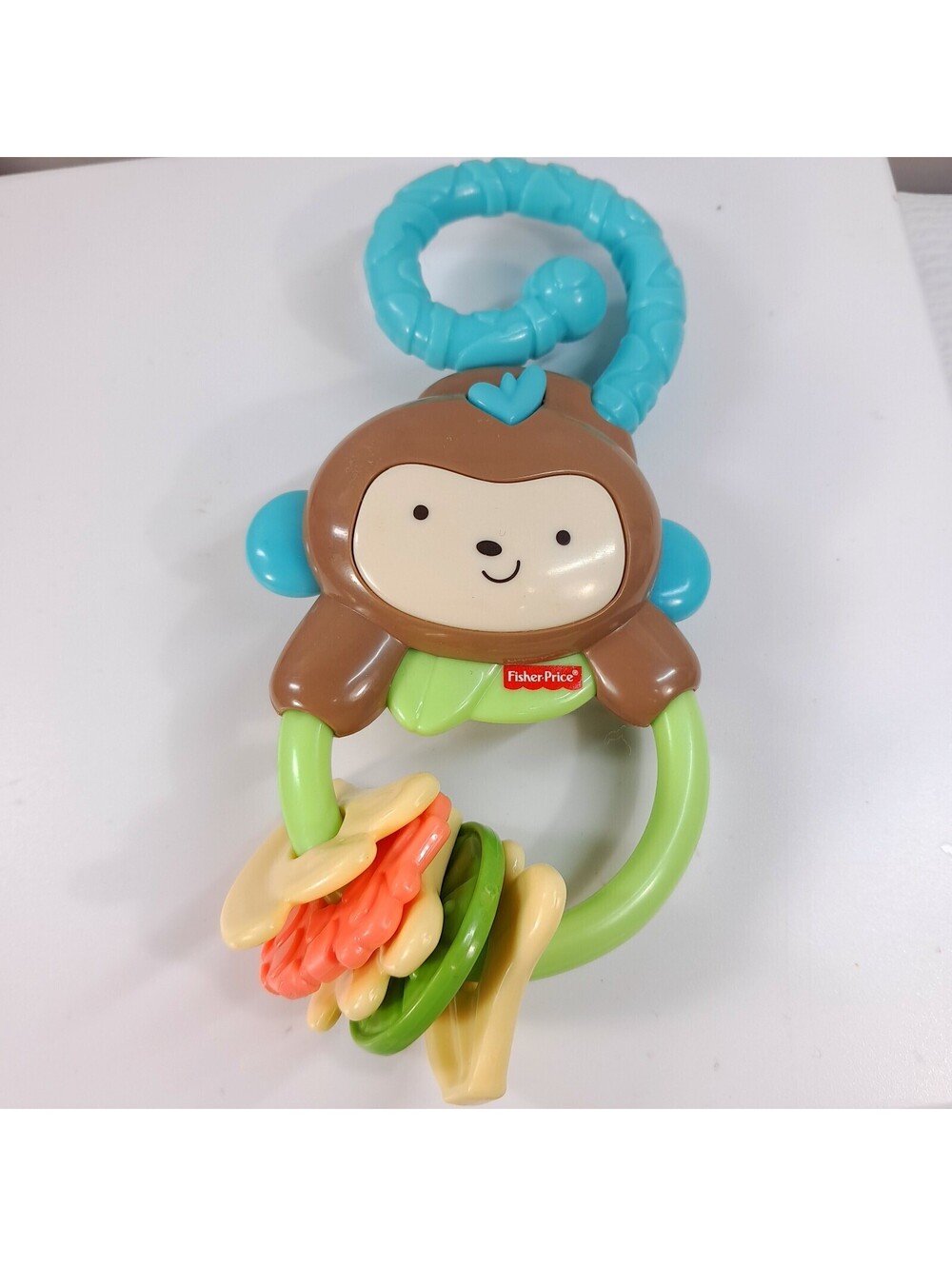 Fisher Price Monkey & bananas baby Rattle Teether My Little SnugaMonkey baby toy